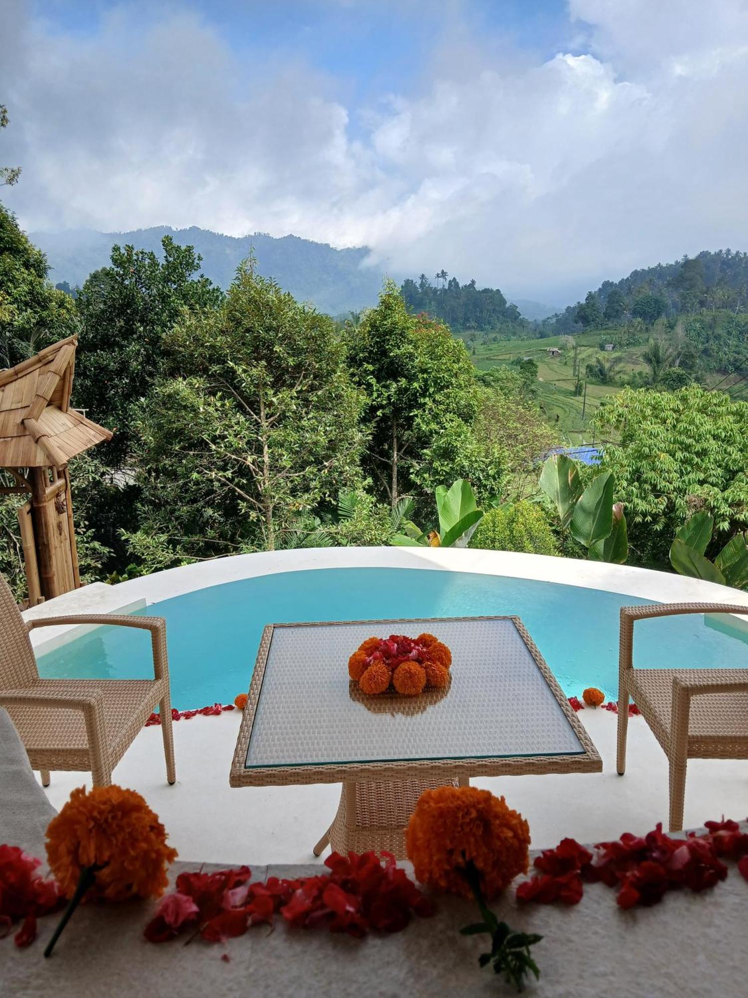 Danaswari Bali Bamboo House Villa Selat Exterior photo