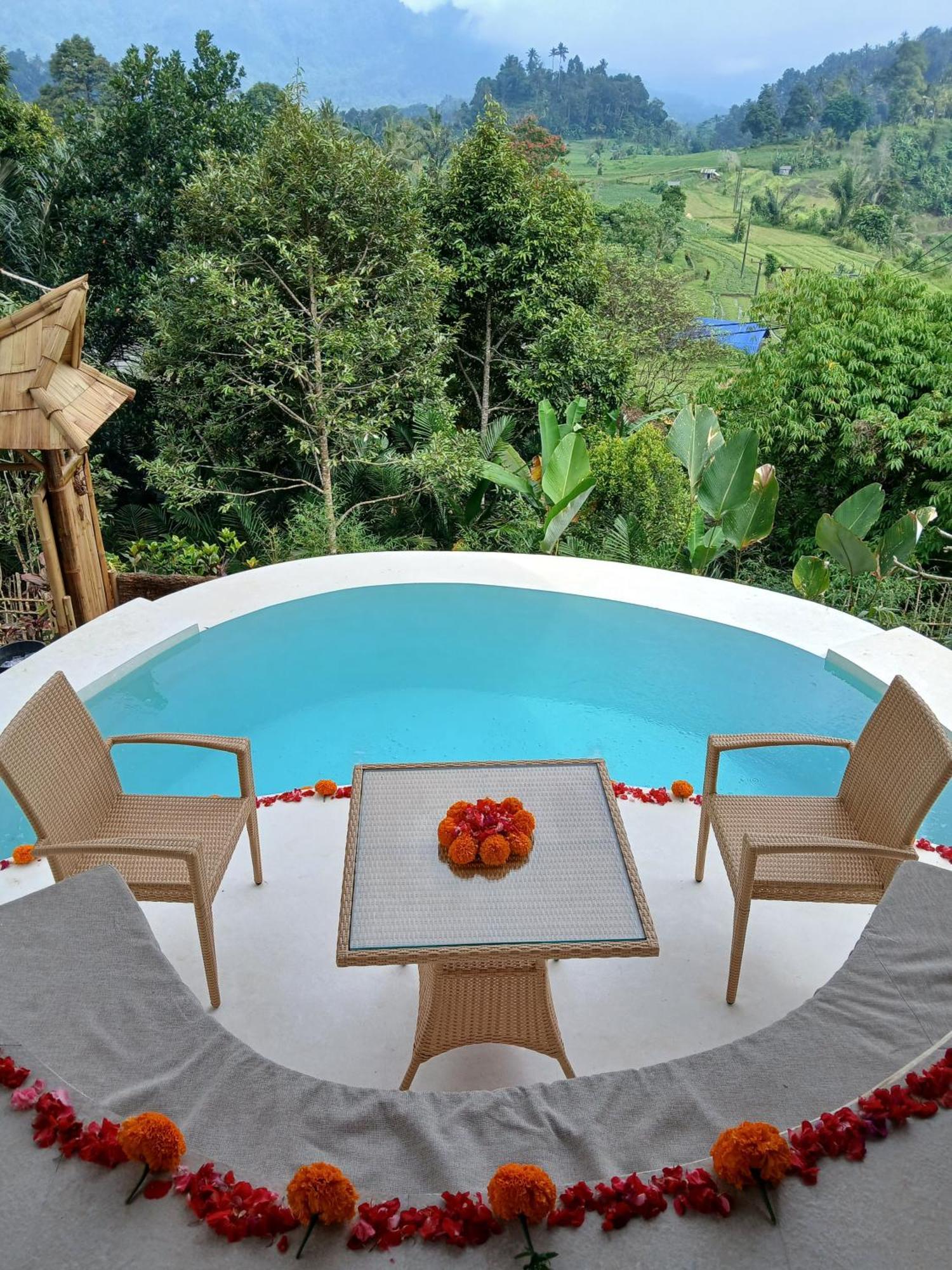 Danaswari Bali Bamboo House Villa Selat Exterior photo